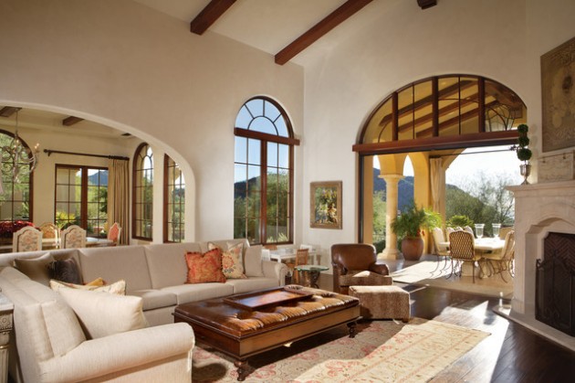 15 Exceptionally Luxury Mediterranean Living Room Designs