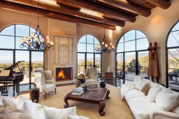 15 Exceptionally Luxury Mediterranean Living Room Designs