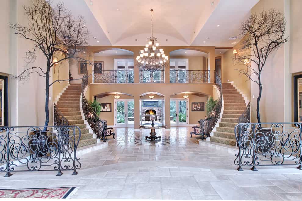 15 Extremely Luxury Entry Hall Designs With Stairs