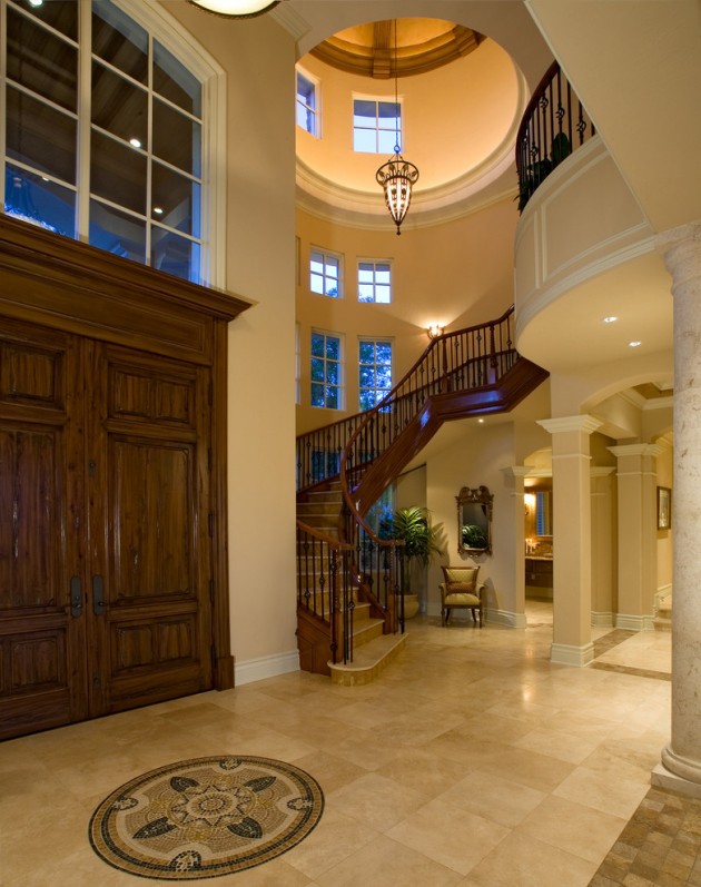 15 Extremely Luxury Entry Hall Designs With Stairs