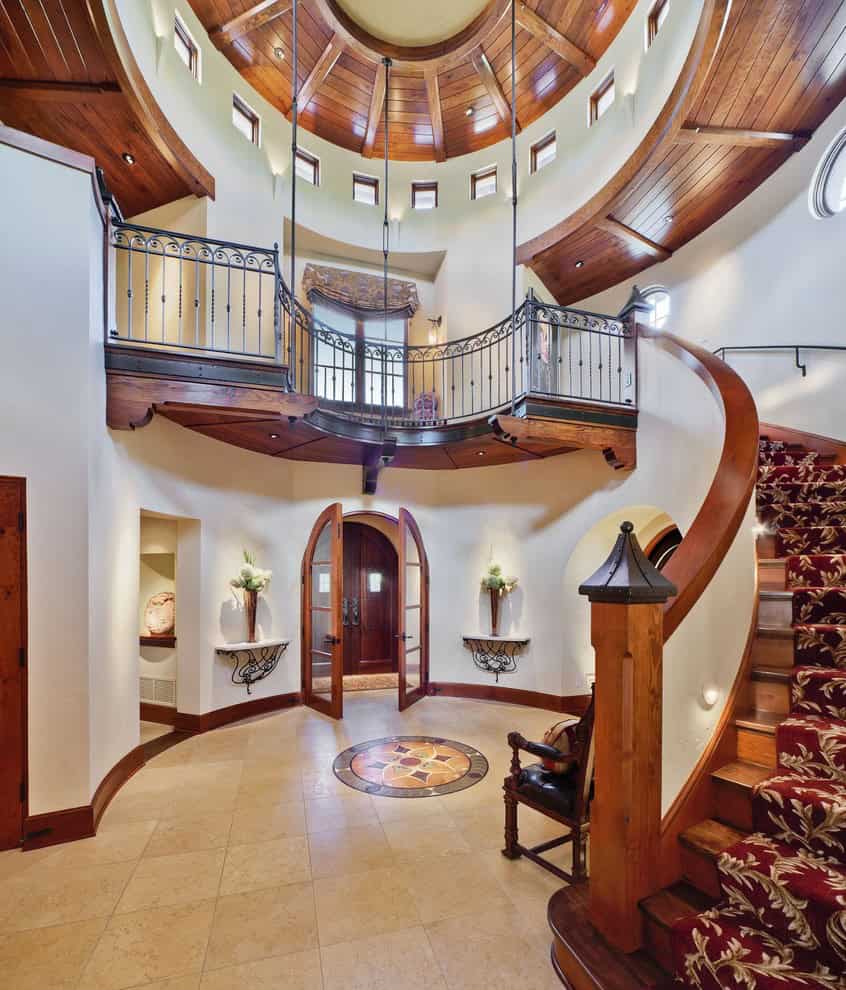 15 Extremely Luxury Entry Hall Designs With Stairs
