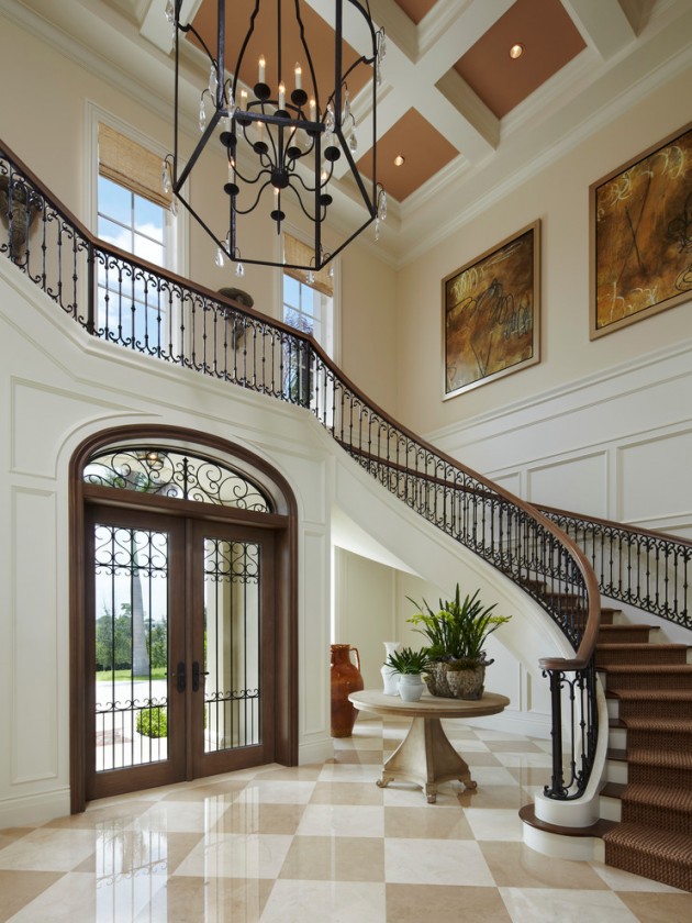 15 Extremely Luxury Entry Hall Designs With Stairs