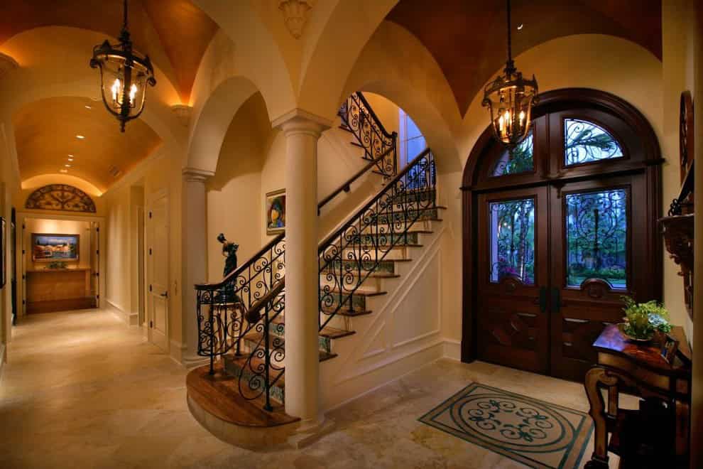 15 Extremely Luxury Entry Hall Designs With Stairs