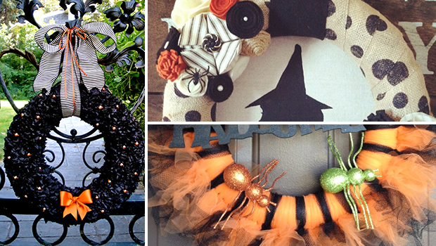15 Fearsome Handmade Halloween Wreath Designs For Your Front Door
