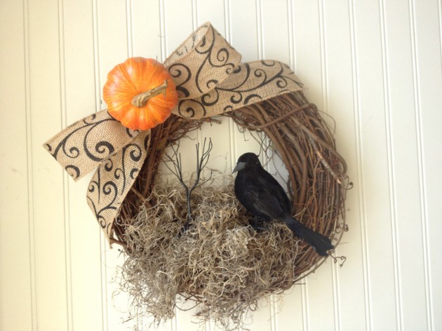 15 Fearsome Handmade Halloween Wreath Designs For Your Front Door