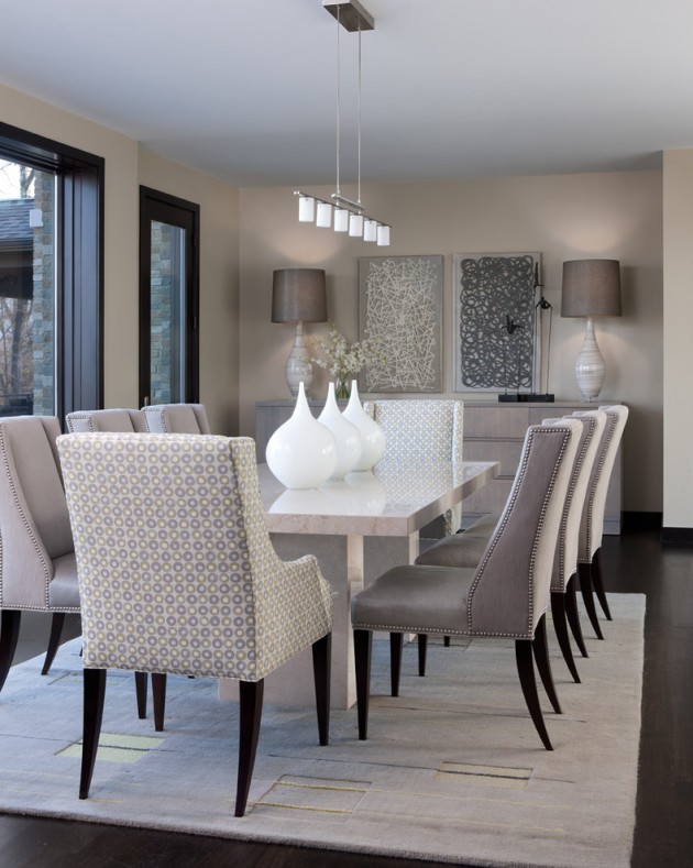 15 High-End Contemporary Dining Room Designs