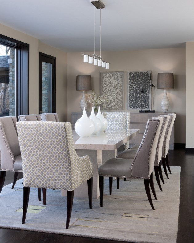 15 High End Contemporary Dining Room Designs