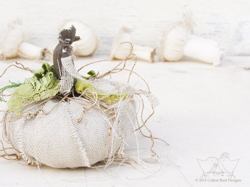 Pumpkin Country Burlap Buy it here: www.etsy.com/ca