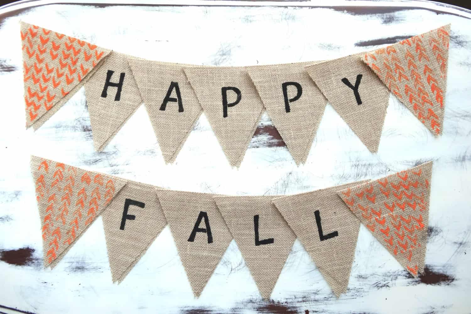 Happy Fall Bunting with Custom Flags Buy it here: www.etsy.com/ca