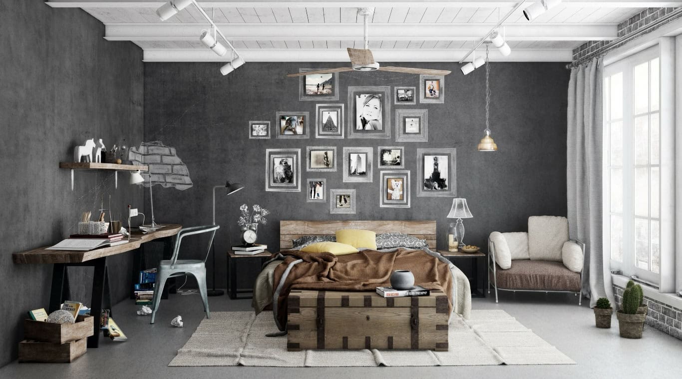Majestic Concepts For Your Ideal Industrial Bedroom 5