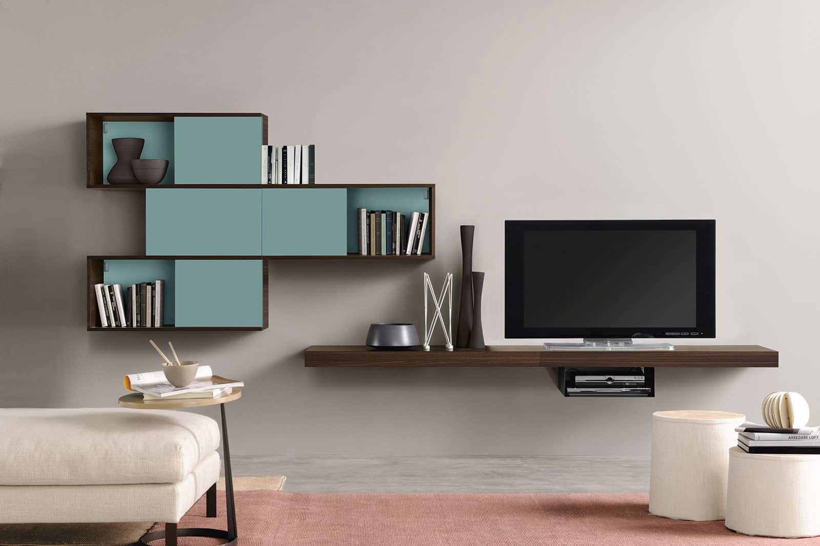 Fascinating Wall Storage Items for Your Contemporary Living Room 12