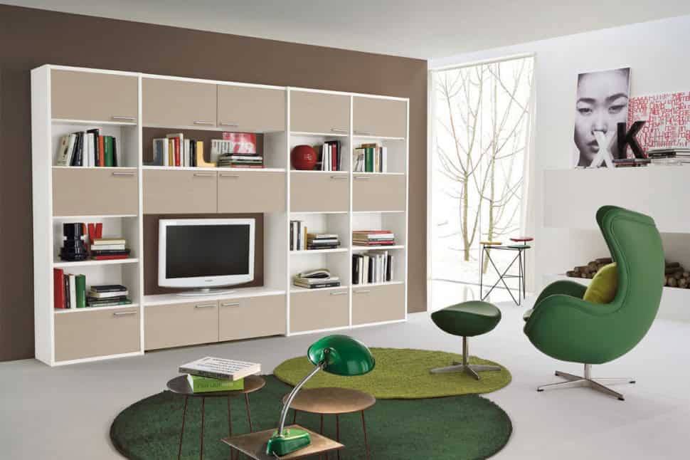 Fascinating Wall Storage Items for Your Contemporary Living Room 13