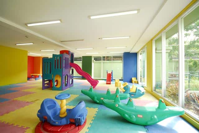 Top 15 Most Exciting Colorful Playroom Ideas for Your Dearest Amazing Indoor Playroom Bright Room Interior Unique Crocodile Seesaw
