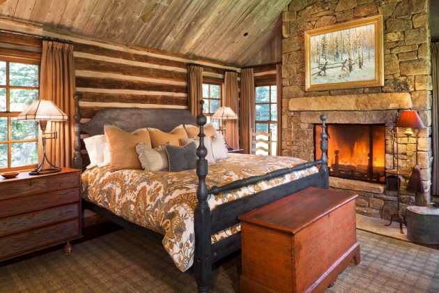 bedroom cozy rustic winter interior designs creek twin