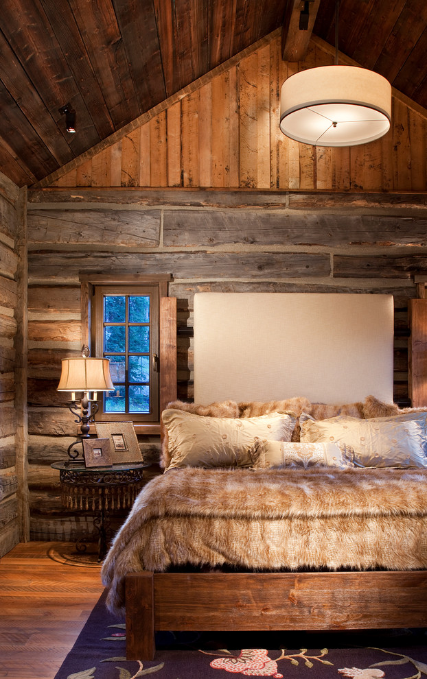 rustic bedroom interior cozy winter designs bedrooms decor warm tipple cabin indulge invite cottage onekindesign architecture decoration decorating bed comfortable