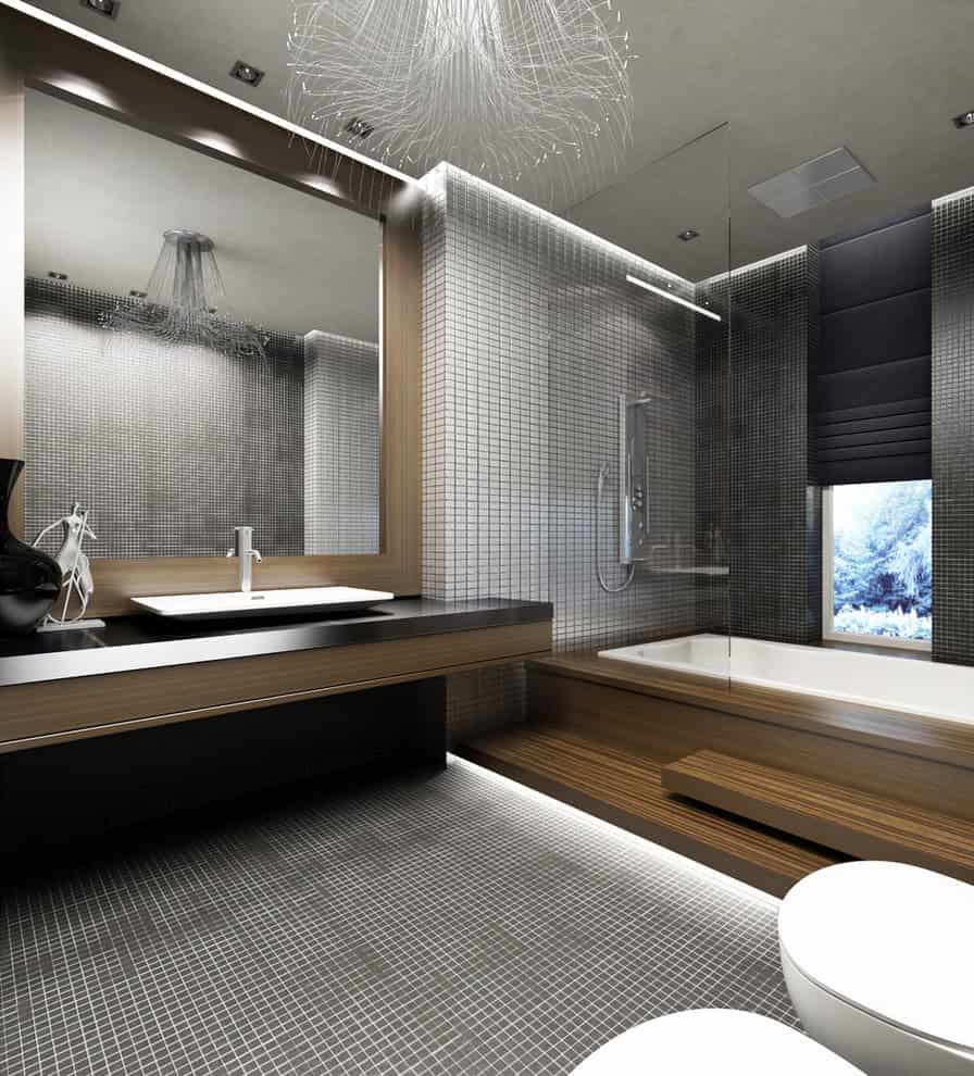 Luxury modern bathroom Source