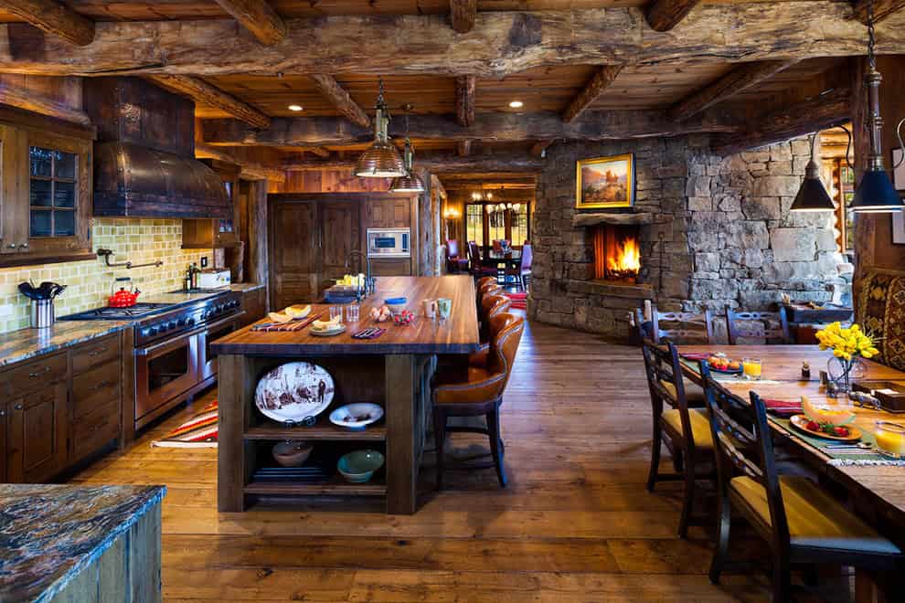 luxury rustic kitchen design