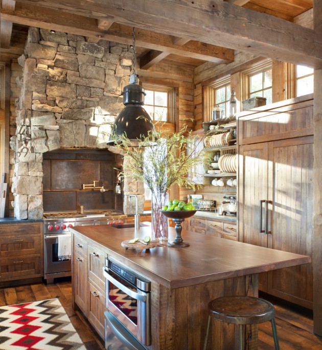 15 Warm & Cozy Rustic Kitchen Designs For Your Cabin