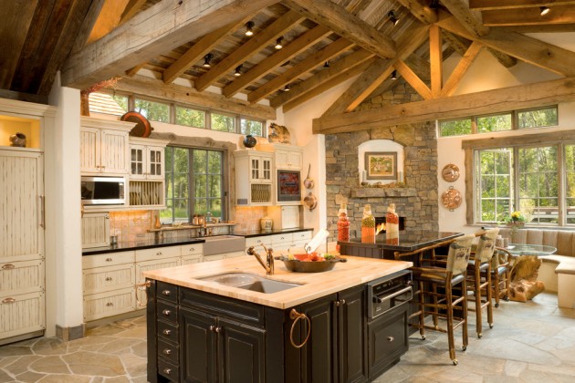 15 Warm & Cozy Rustic Kitchen Designs For Your Cabin