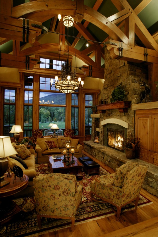 15 Warm Rustic Family Room Designs For The Winter