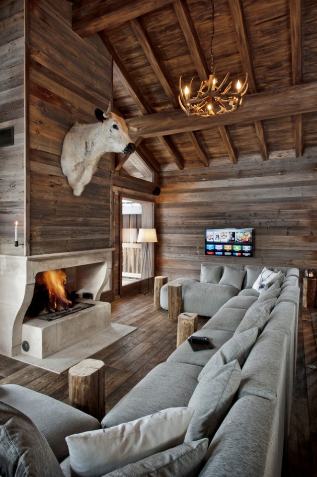 15 Warm Rustic Family Room Designs For The Winter