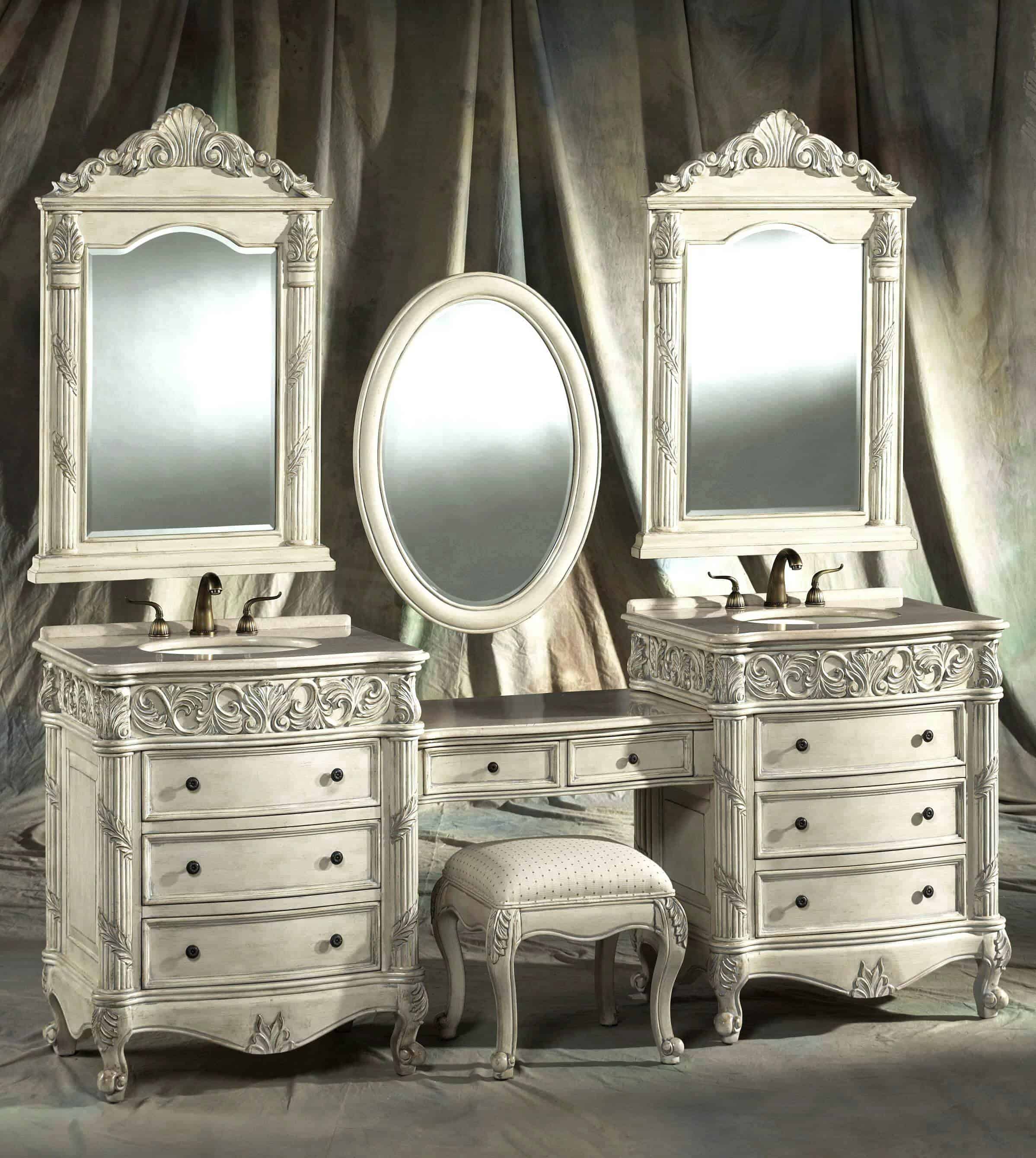 10 Charming Vintage Makeup Dresser Ideas 10