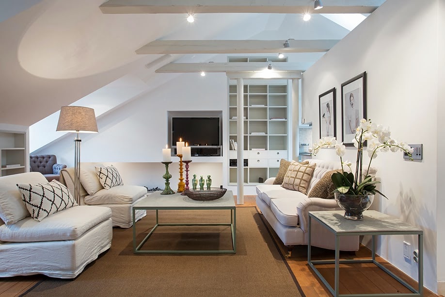15 Functional Solutions for Your Attic Living Room 1