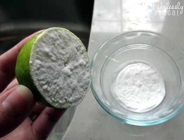 Shine your sink with citrus and baking soda 1