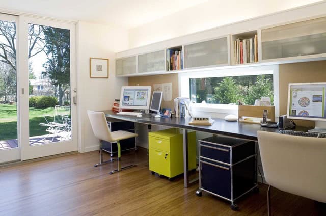 18 Practical Shared Home Office Design Ideas for More Productive Atmosphere 12