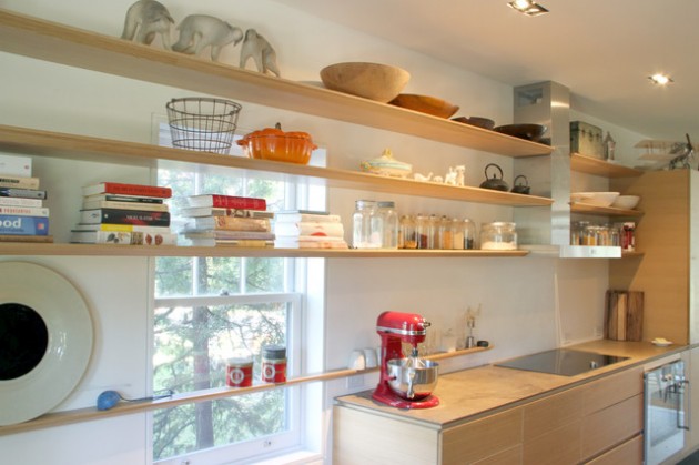 Beautify Your Kitchen with Open Shelves