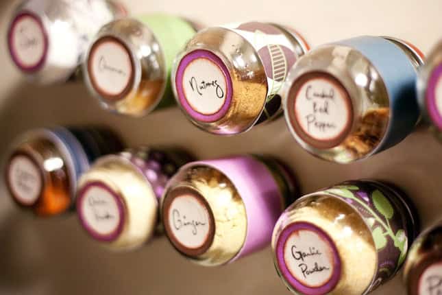Organize your spice jars 14