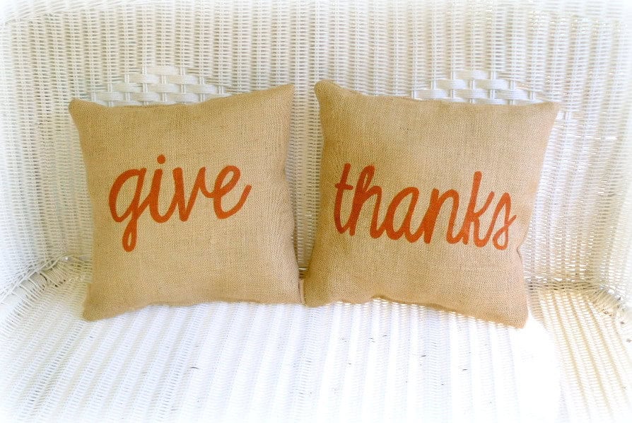 Burlap Pillow Set Buy it here: www.etsy.com