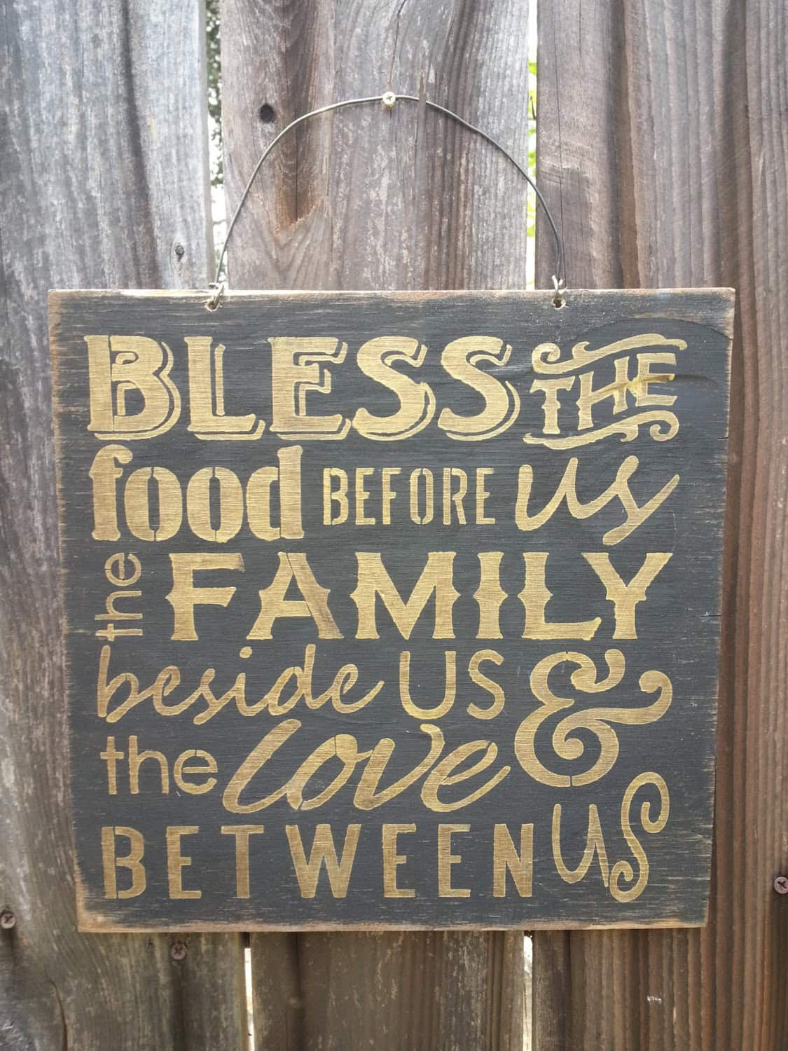 Bless The Food Before Us Sign Buy it here: www.etsy.com