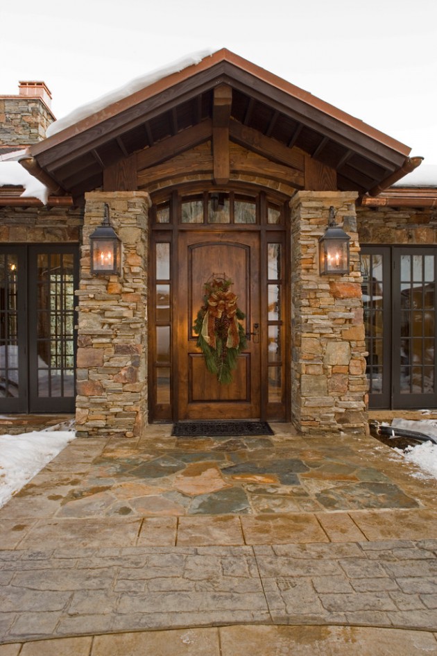 15 Inviting Rustic Entry Designs For This Winter