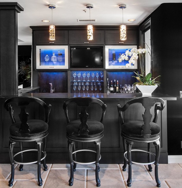 Download Small Modern Basement Bar Ideas Background