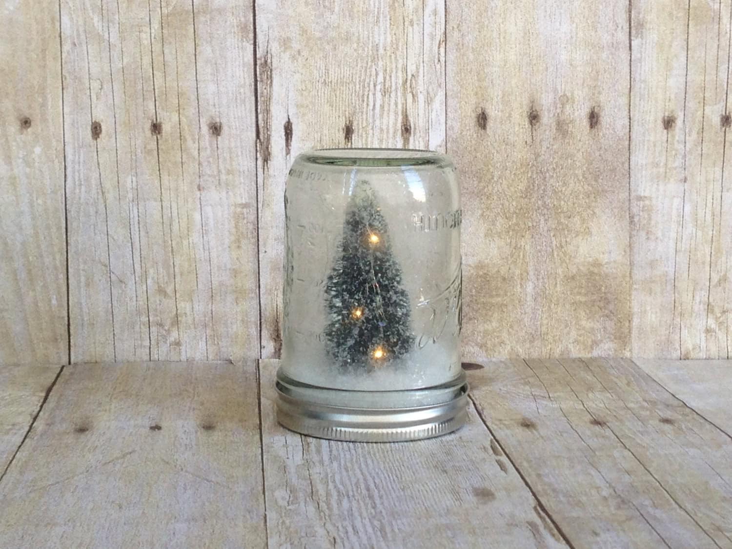Mason Jar Snow Globe Source