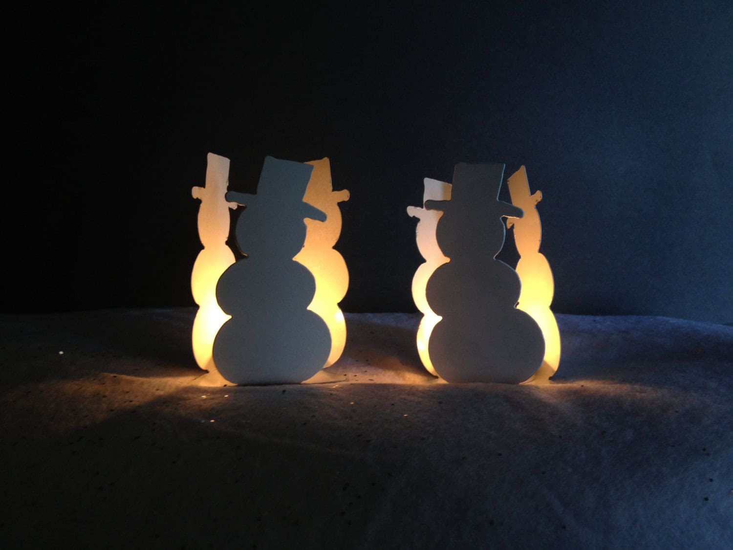Snowman Candle Holders Source