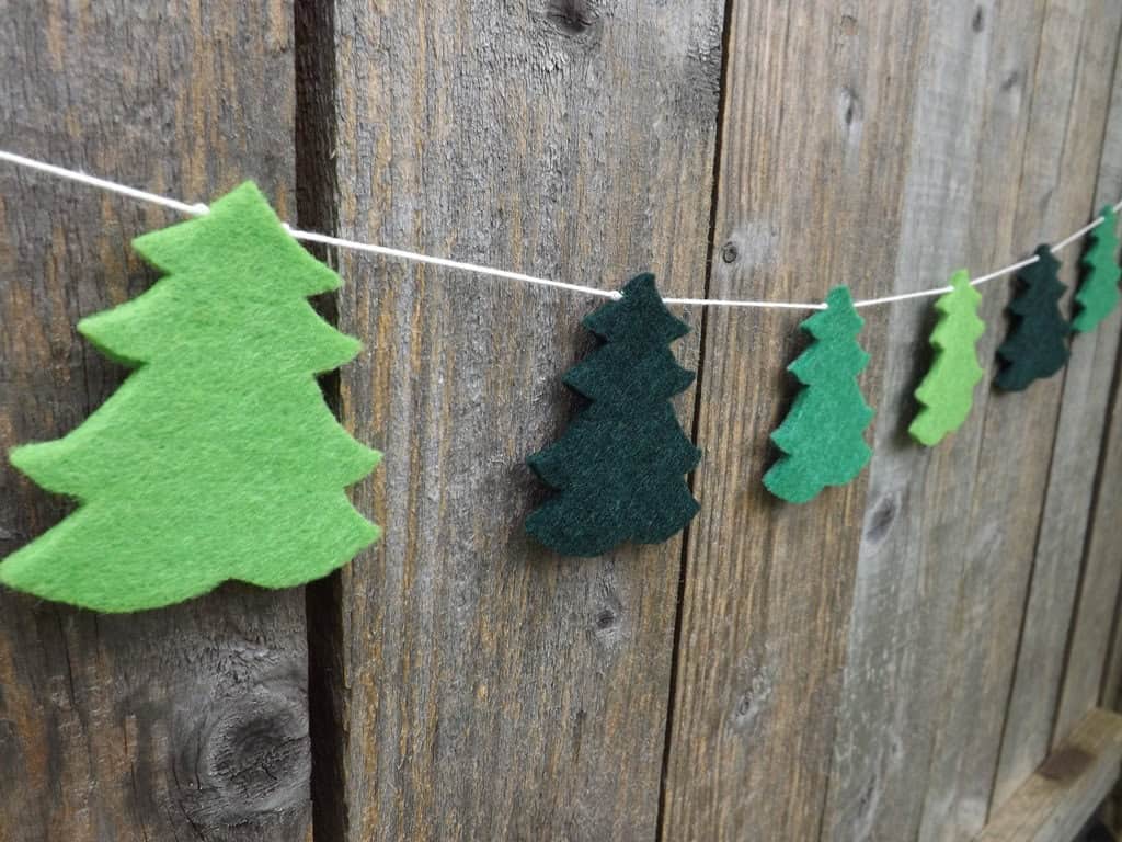 Pine Tree Garland But it on: www.etsy.com