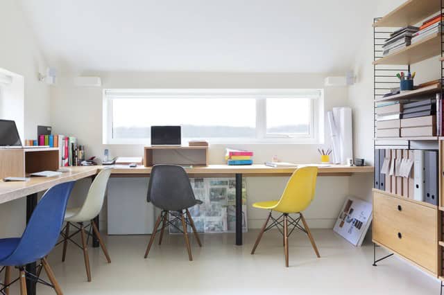 18 Practical Shared Home Office Design Ideas for More Productive Atmosphere 3