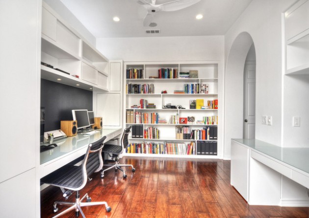 18 Practical Shared Home Office Design Ideas for More Productive Atmosphere