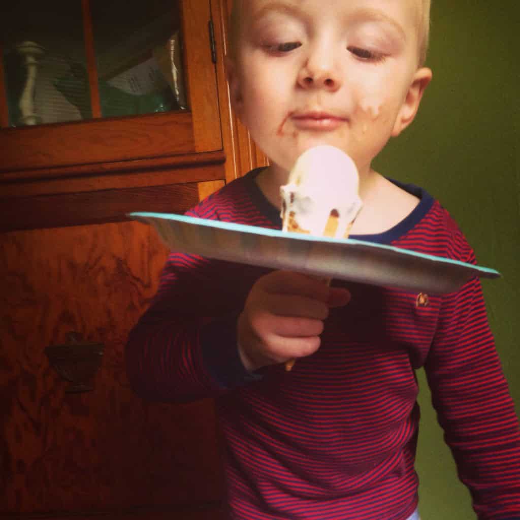 Easy ice cream eating 6