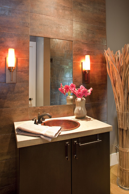 powder modern eclectic examples decorate inspirational via bathroom tile contemporary sink architectureartdesigns source bath