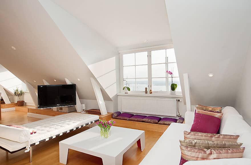 15 Functional Solutions for Your Attic Living Room 8