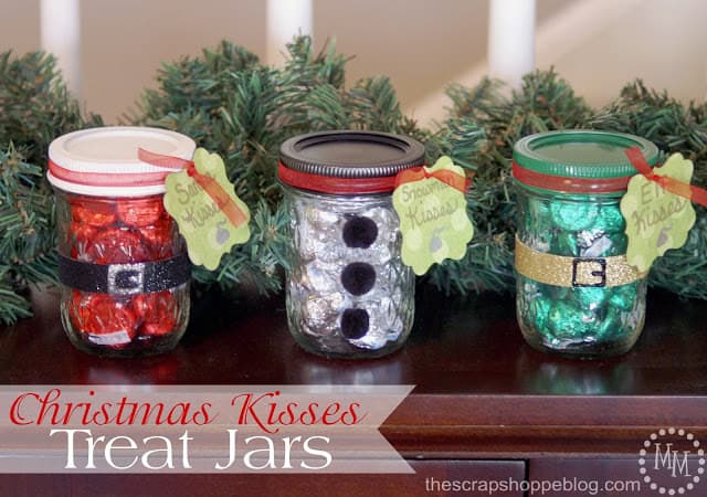 Christmas Kisses Treat Jars Image via