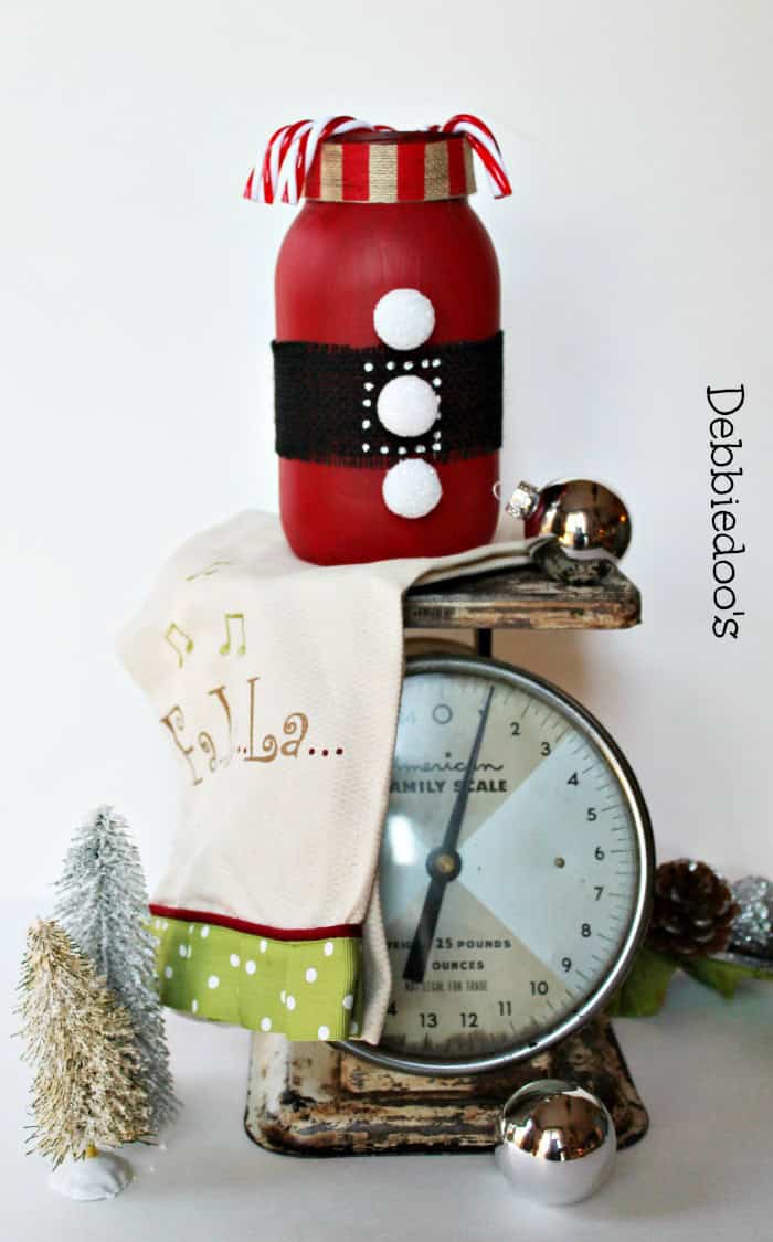 Painted Santa Jar Image via