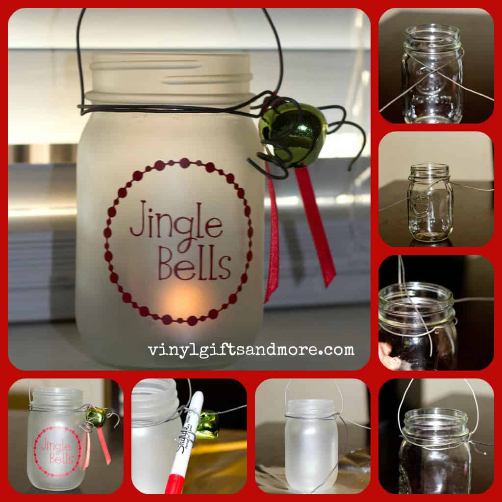 Jar Lantern jingle bells Collage