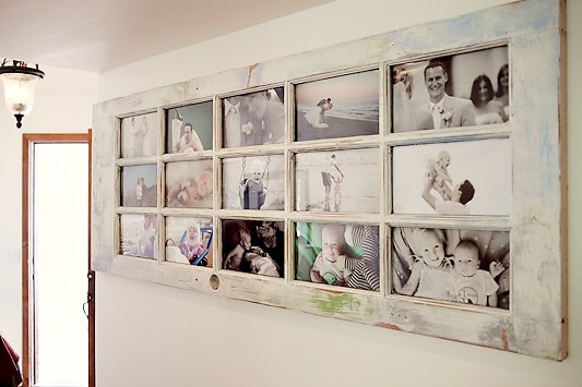 Turn an old door into a picture frame 10