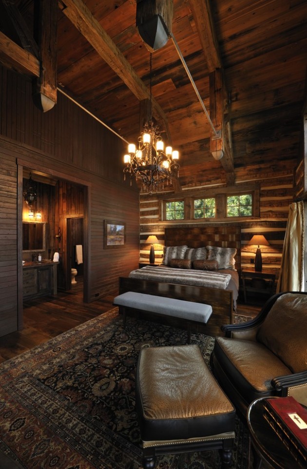 rustic bedroom interior designs winter cold country charming nights warm keep builders lake
