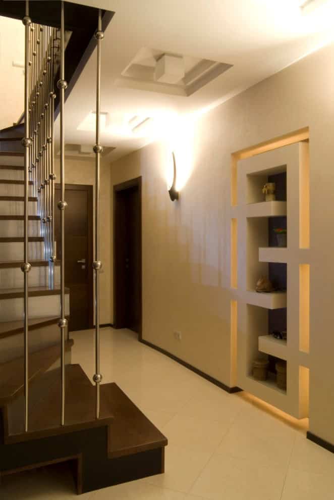 Modern Hallway in Chocolate House Source