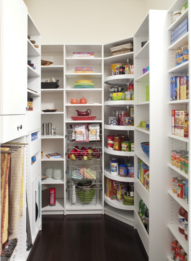 15 Handy Kitchen Pantry Designs With A Lot Of Storage Room